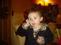 On the phone....