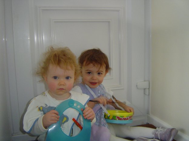 Ready to eat; Lottie and Phoebe